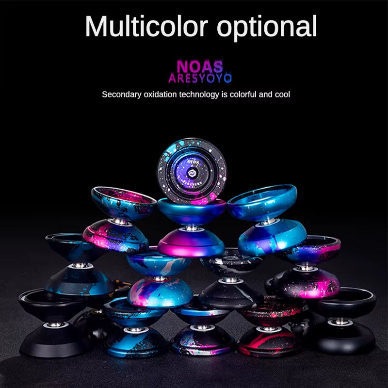 Yoyo Professional Magic Yoyo Metal Yoyo with 10 Ball Bearing Alloy Aluminum High Speed Unresponsive Yo Yo Classic Toys for Kids