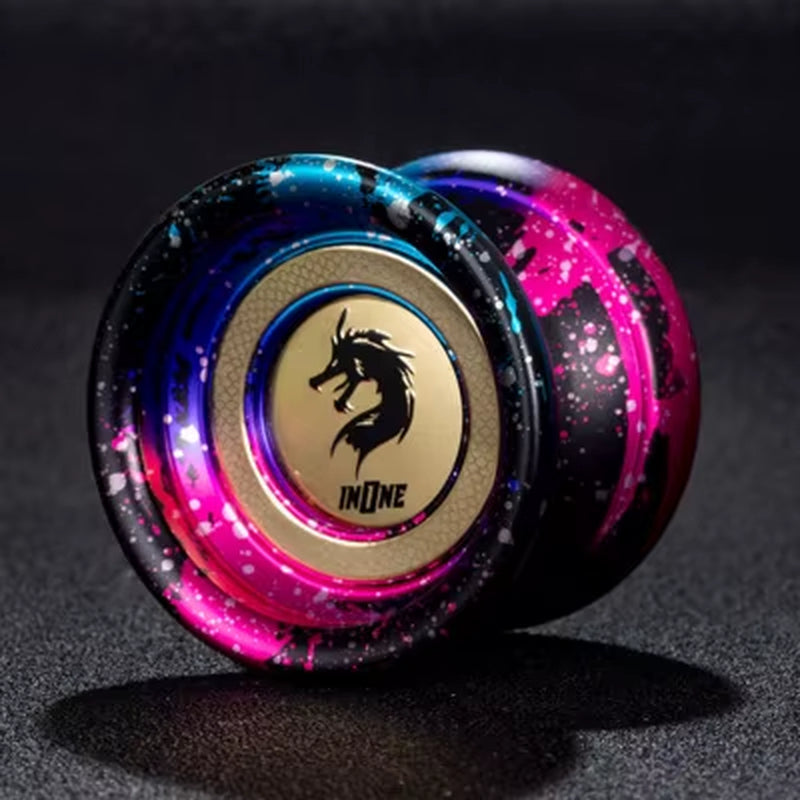 Yoyo Professional Magic Yoyo Metal Yoyo with 10 Ball Bearing Alloy Aluminum High Speed Unresponsive Yo Yo Classic Toys for Kids